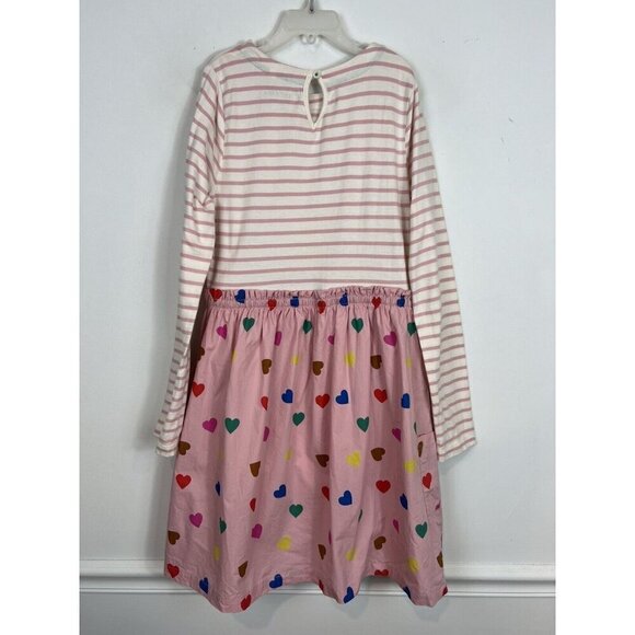 Mini Boden Kids Hotchpotch Dress Boto Pink Hearts Valentine’s Day Party 11-12Y - Picture 2 of 8